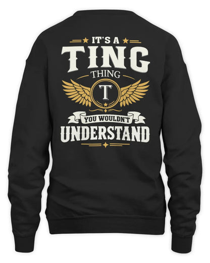 TING KT06-M008 It’s a [NAME] Thing – You Wouldn’t Understand | Personalized Vintage T-Shirt - Unisex Sweatshirt - Black