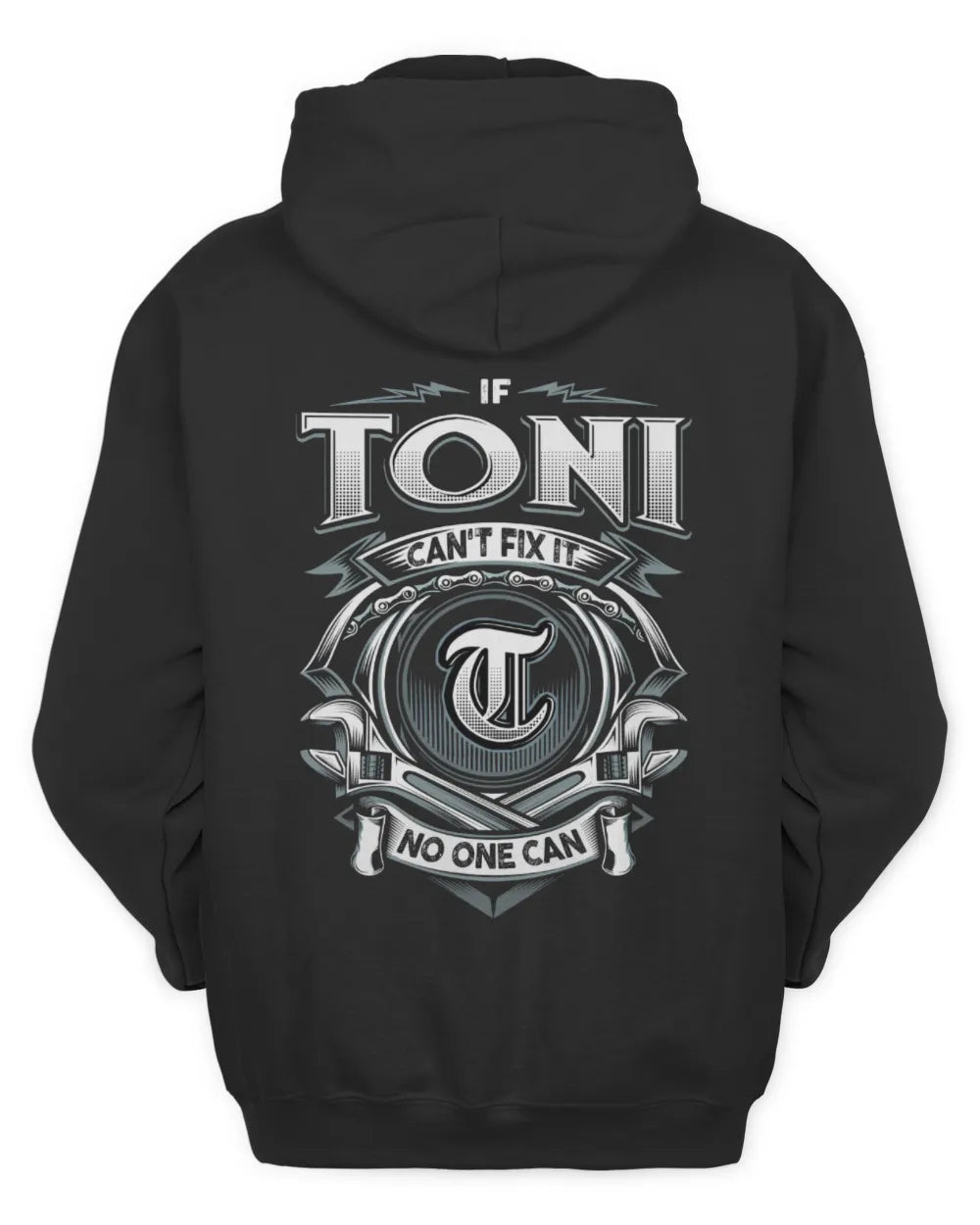 TONI AP81-K4-626 - Personalized Ahmed Quote Apparel “If Ahmed Can't Fix It, No One Can” - Unisex Hoodie - Black