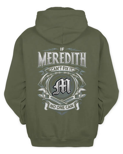 MEREDITH AP81-K4-626 - Personalized Ahmed Quote Apparel “If Ahmed Can't Fix It, No One Can” - Unisex Hoodie - Military Green