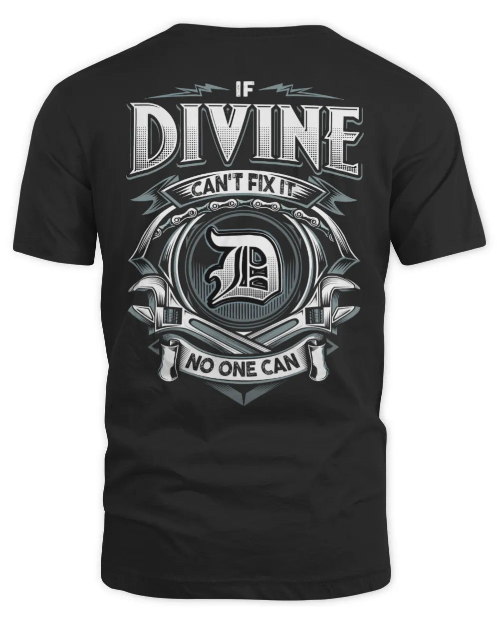 DIVINE AP81-K4-626 - Personalized Ahmed Quote Apparel “If Ahmed Can't Fix It, No One Can” - Unisex Standard T-Shirt - Black
