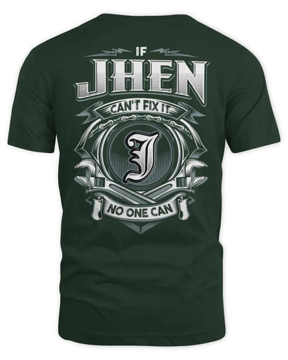 JHEN AP81-K4-626 - Personalized Ahmed Quote Apparel “If Ahmed Can't Fix It, No One Can” - Unisex Standard T-Shirt - Forest Green
