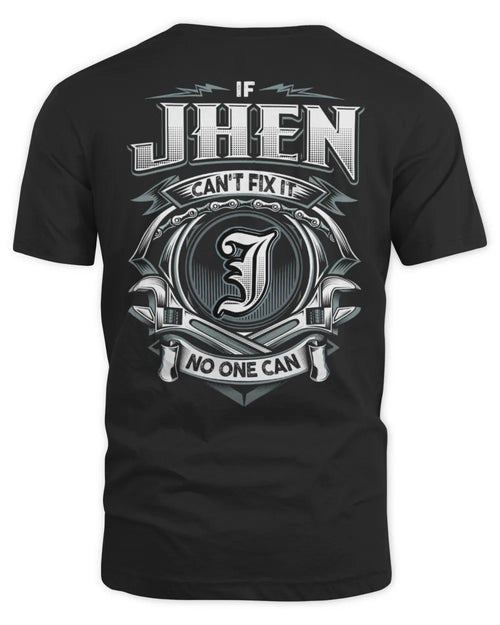 JHEN AP81-K4-626 - Personalized Ahmed Quote Apparel “If Ahmed Can't Fix It, No One Can” - Unisex Standard T-Shirt - Black