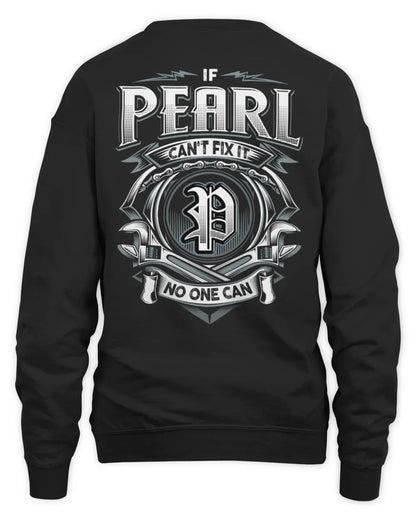 PEARL AP81-K4-626 - Personalized Ahmed Quote Apparel “If Ahmed Can't Fix It, No One Can” - Unisex Sweatshirt - Black