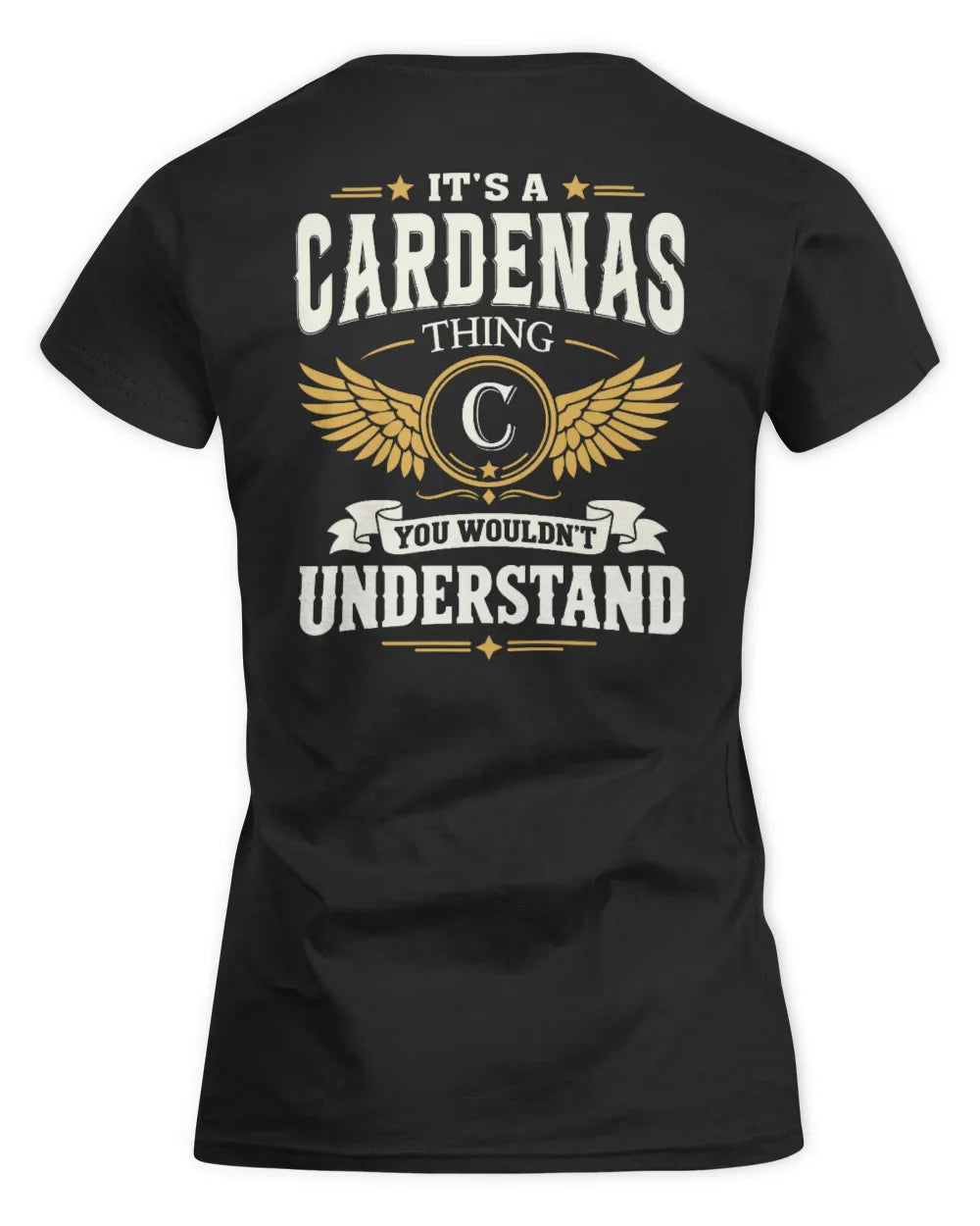 CARDENAS KT06-M008 It’s a [NAME] Thing – You Wouldn’t Understand | Personalized Vintage T-Shirt - Women's Standard T-Shirt - Black