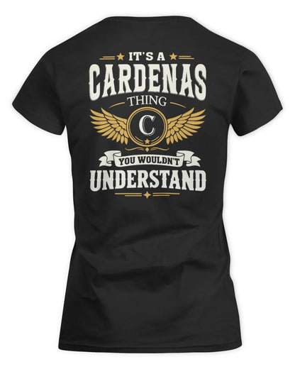 CARDENAS KT06-M008 It’s a [NAME] Thing – You Wouldn’t Understand | Personalized Vintage T-Shirt - Women's Standard T-Shirt - Black