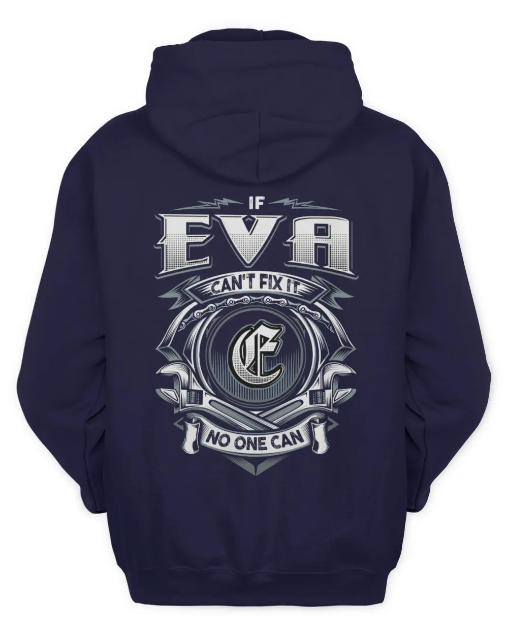 EVA AP81-K4-626 - Personalized Ahmed Quote Apparel “If Ahmed Can't Fix It, No One Can” - Unisex Hoodie - Navy