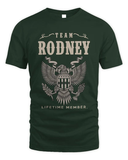 RODNEY TP06-K82 – Personalized Classic Style Apparel “Team NAME Lifetime Member” - Unisex Standard T-Shirt - Forest Green