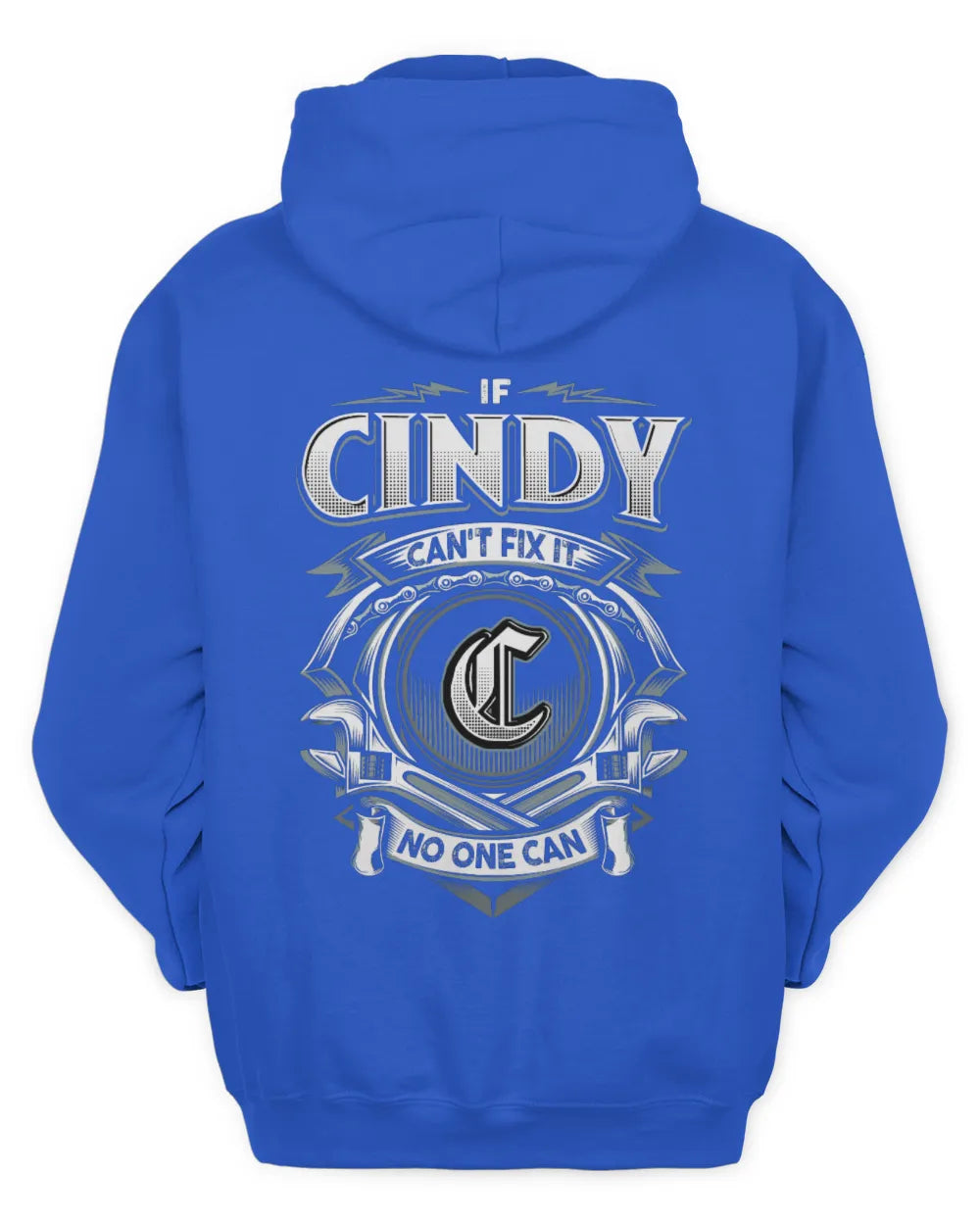 CINDY AP81-K4-626 - Personalized Ahmed Quote Apparel “If Ahmed Can't Fix It, No One Can” - Unisex Hoodie - Royal
