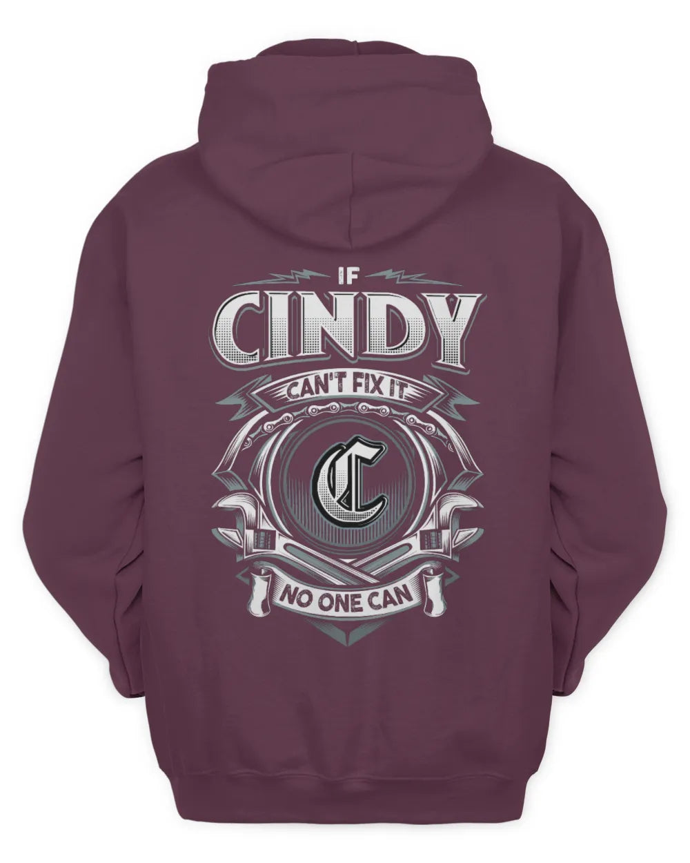 CINDY AP81-K4-626 - Personalized Ahmed Quote Apparel “If Ahmed Can't Fix It, No One Can” - Unisex Hoodie - Maroon