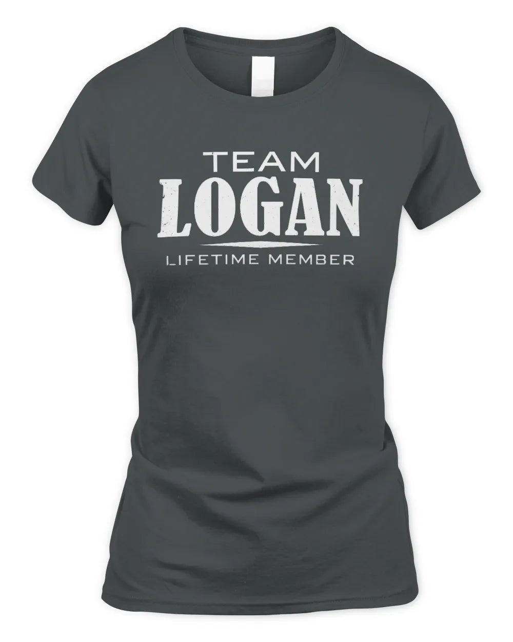 LOGAN BL62-K4-128 - Personalized “Team NAME Lifetime Member” - Women's Standard T-Shirt - Charcoal