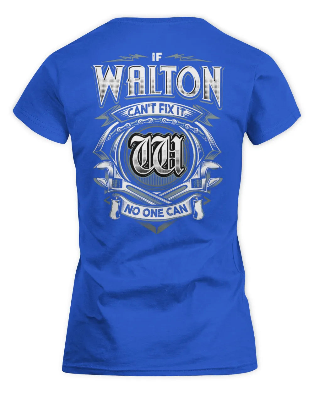 WALTON AP81-K4-626 - Personalized Ahmed Quote Apparel “If Ahmed Can't Fix It, No One Can” - Women's Standard T-Shirt - Royal