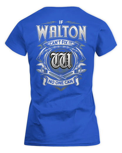WALTON AP81-K4-626 - Personalized Ahmed Quote Apparel “If Ahmed Can't Fix It, No One Can” - Women's Standard T-Shirt - Royal