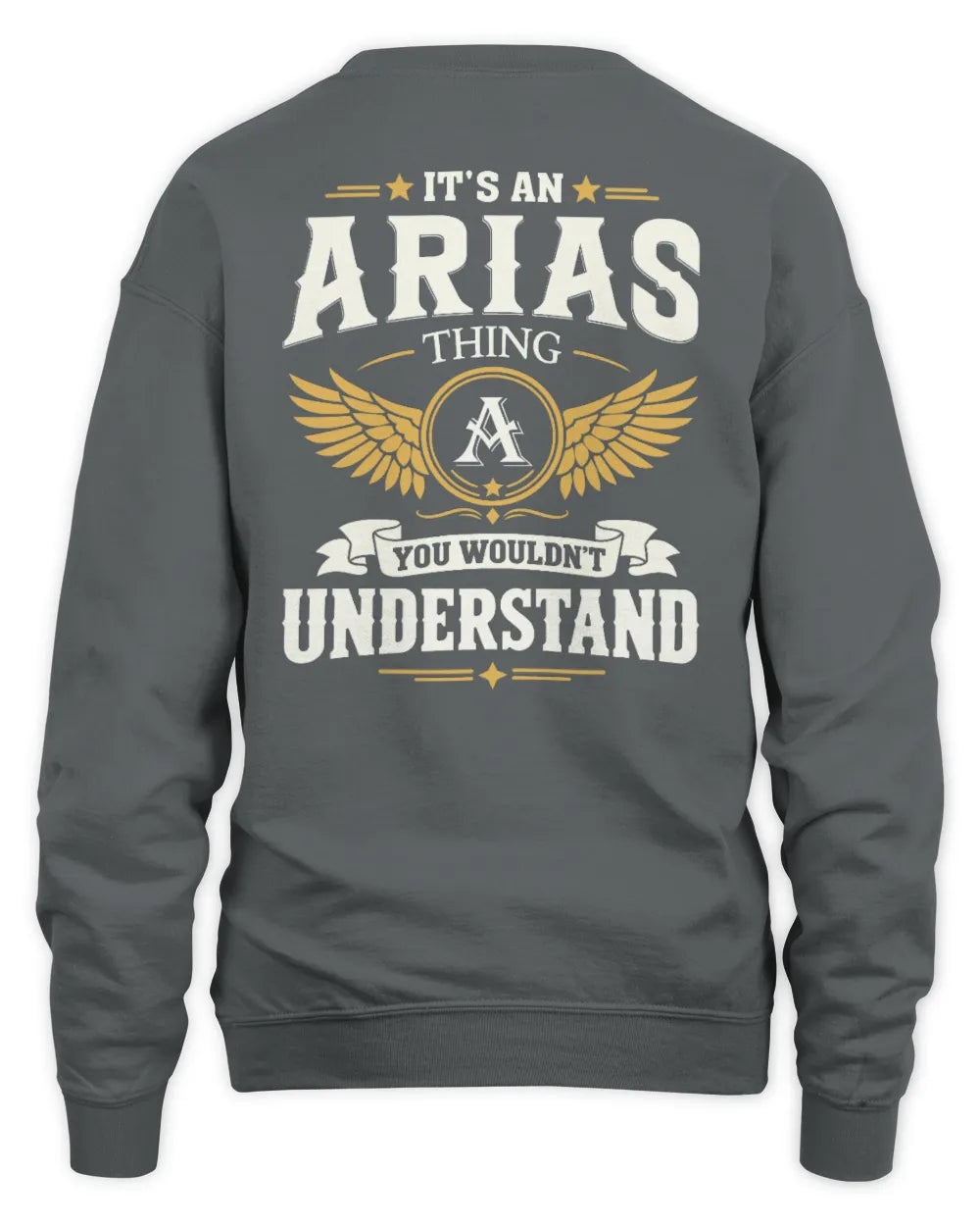 ARIAS KT06-M008 It’s a [NAME] Thing – You Wouldn’t Understand | Personalized Vintage T-Shirt - Unisex Sweatshirt - Charcoal