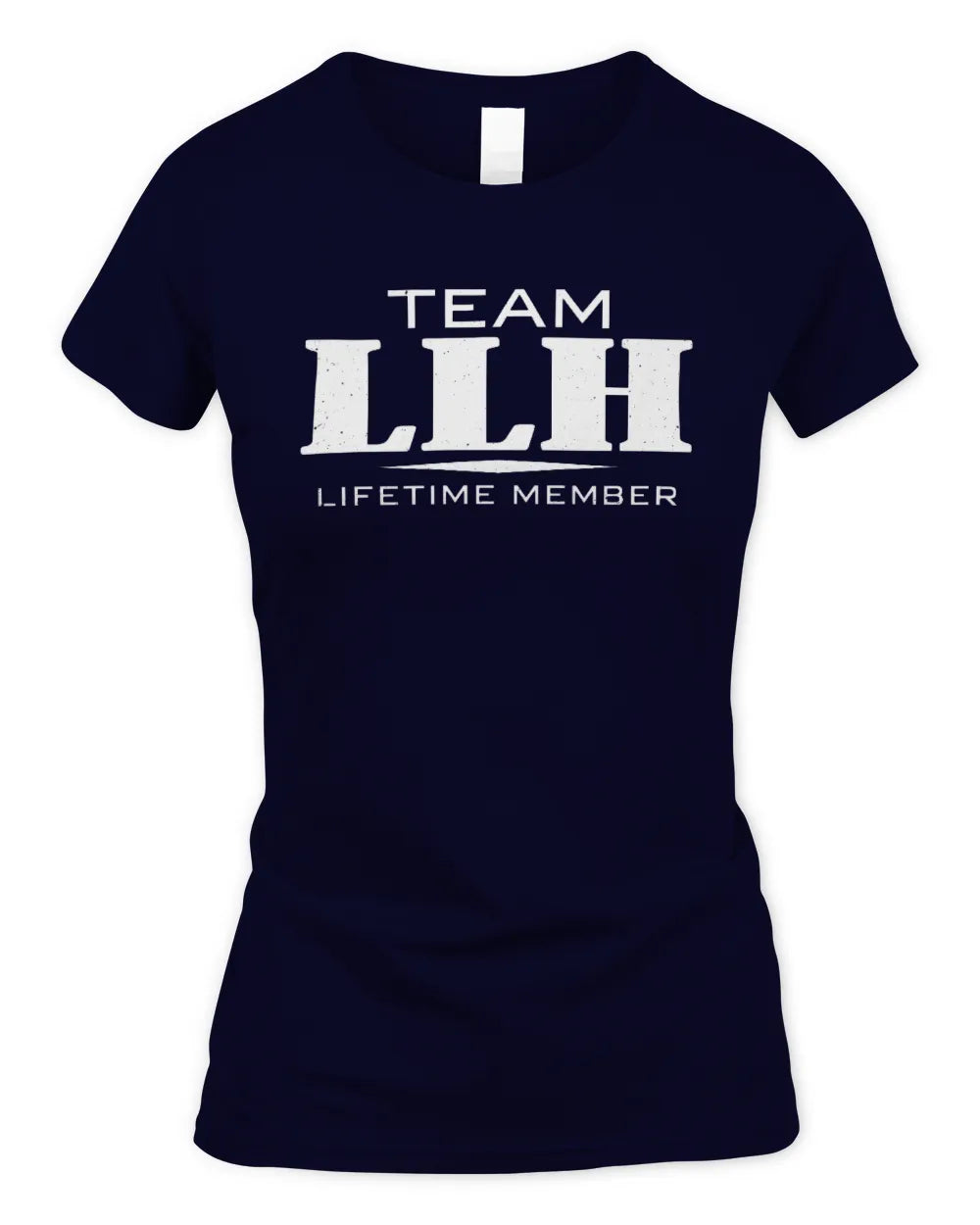 LLH BL62-K4-128 - Personalized “Team NAME Lifetime Member” - Women's Standard T-Shirt - Navy