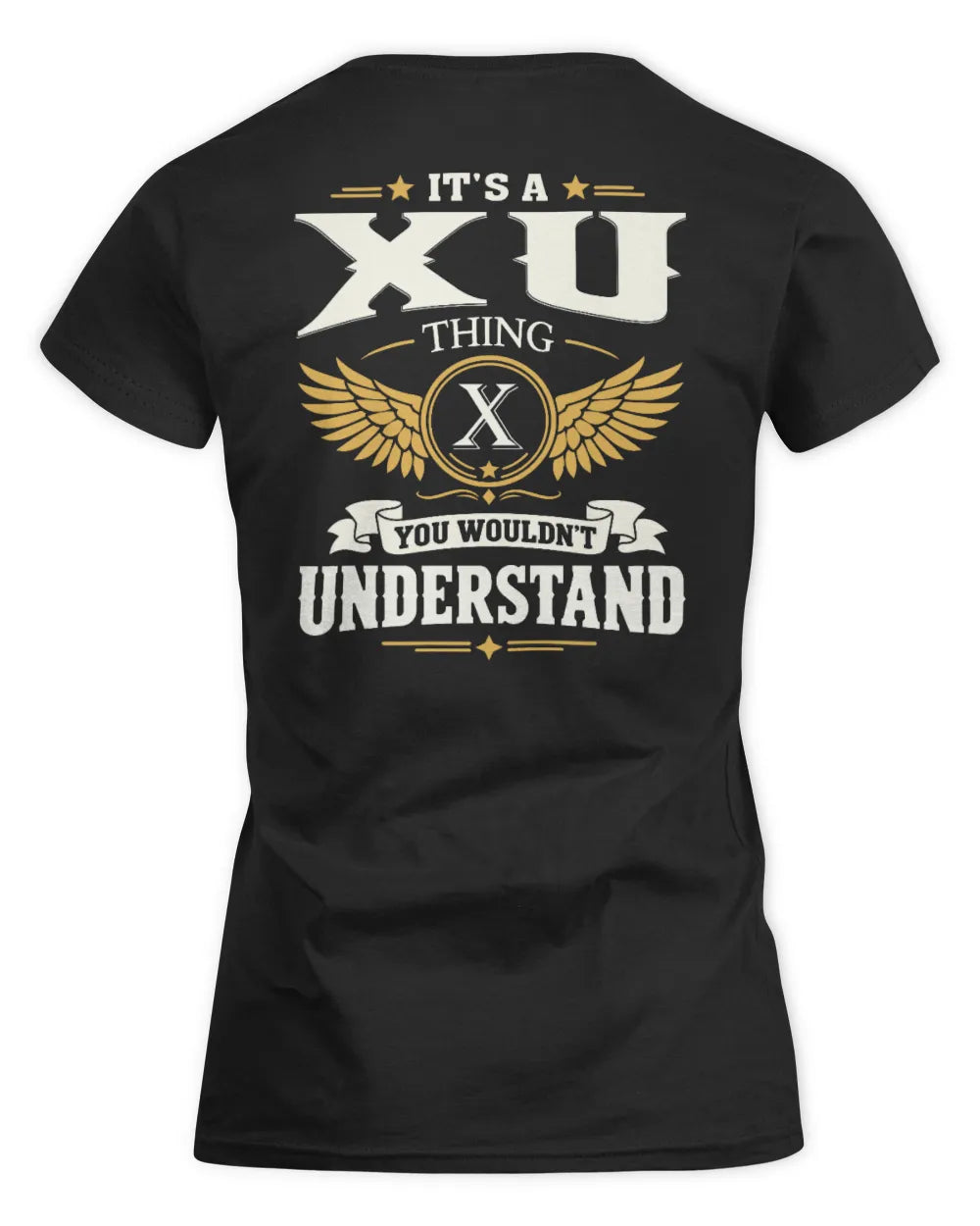 XU KT06-M008 It’s a [NAME] Thing – You Wouldn’t Understand | Personalized Vintage T-Shirt - Women's Standard T-Shirt - Black