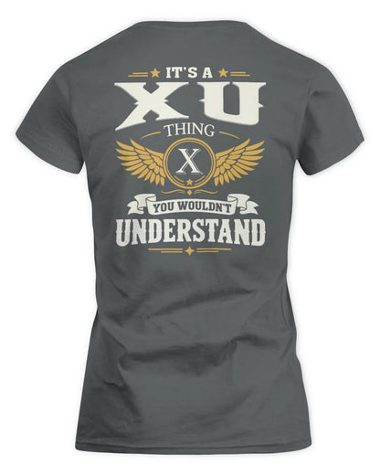 XU KT06-M008 It’s a [NAME] Thing – You Wouldn’t Understand | Personalized Vintage T-Shirt - Women's Standard T-Shirt - Charcoal