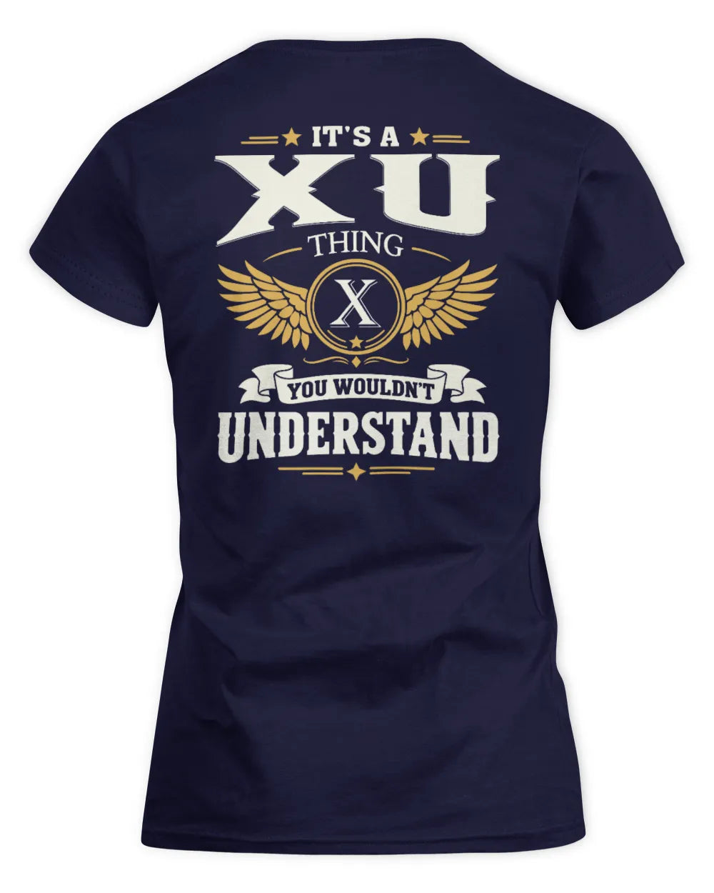 XU KT06-M008 It’s a [NAME] Thing – You Wouldn’t Understand | Personalized Vintage T-Shirt - Women's Standard T-Shirt - Navy
