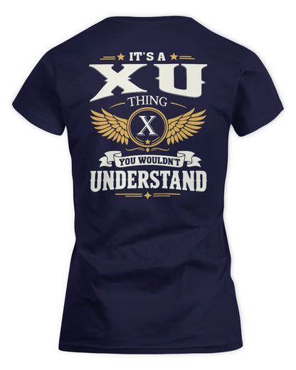 XU KT06-M008 It’s a [NAME] Thing – You Wouldn’t Understand | Personalized Vintage T-Shirt - Women's Standard T-Shirt - Navy