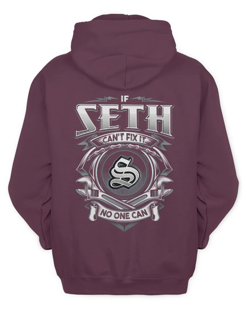 SETH AP81-K4-626 - Personalized Ahmed Quote Apparel “If Ahmed Can't Fix It, No One Can” - Unisex Hoodie - Maroon