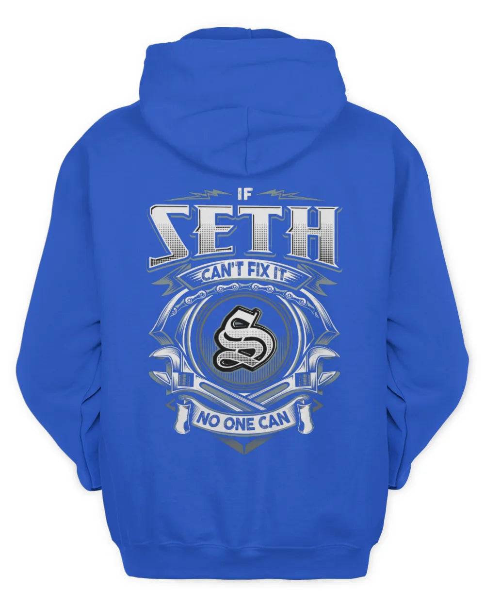 SETH AP81-K4-626 - Personalized Ahmed Quote Apparel “If Ahmed Can't Fix It, No One Can” - Unisex Hoodie - Royal