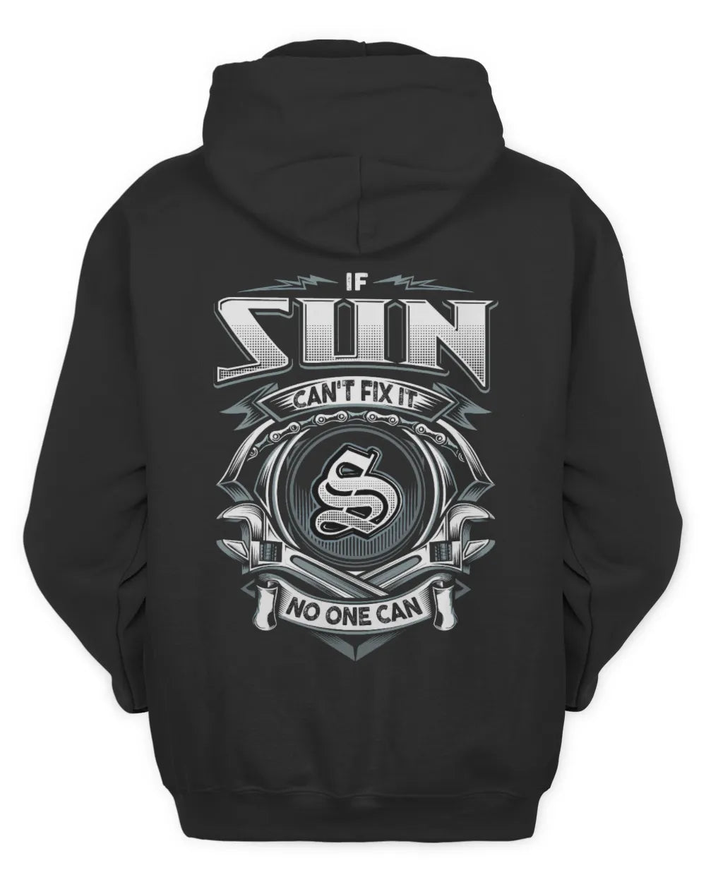 SUN AP81-K4-626 - Personalized Ahmed Quote Apparel “If Ahmed Can't Fix It, No One Can” - Unisex Hoodie - Black