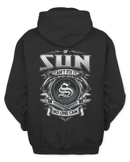 SUN AP81-K4-626 - Personalized Ahmed Quote Apparel “If Ahmed Can't Fix It, No One Can” - Unisex Hoodie - Black