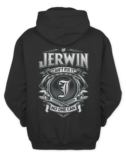 JERWIN AP81-K4-626 - Personalized Ahmed Quote Apparel “If Ahmed Can't Fix It, No One Can” - Unisex Hoodie - Black