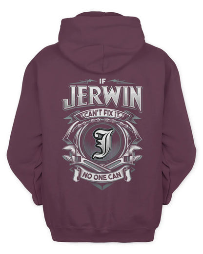 JERWIN AP81-K4-626 - Personalized Ahmed Quote Apparel “If Ahmed Can't Fix It, No One Can” - Unisex Hoodie - Maroon