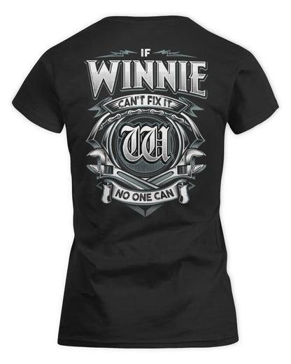 WINNIE AP81-K4-626 - Personalized Ahmed Quote Apparel “If Ahmed Can't Fix It, No One Can” - Women's Standard T-Shirt - Black
