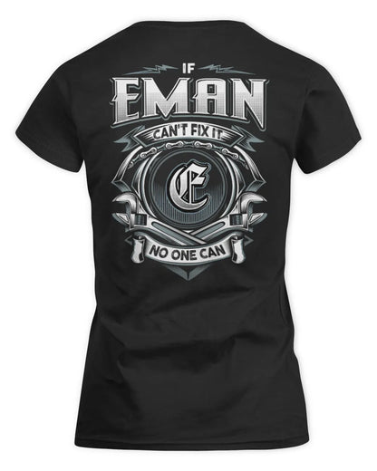 EMAN AP81-K4-626 - Personalized Ahmed Quote Apparel “If Ahmed Can't Fix It, No One Can” - Women's Standard T-Shirt - Black