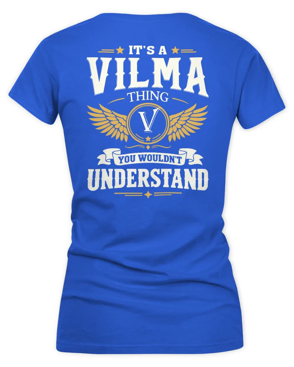 VILMA KT06-M008 It’s a [NAME] Thing – You Wouldn’t Understand | Personalized Vintage T-Shirt - Women's V-Neck T-Shirt - Royal