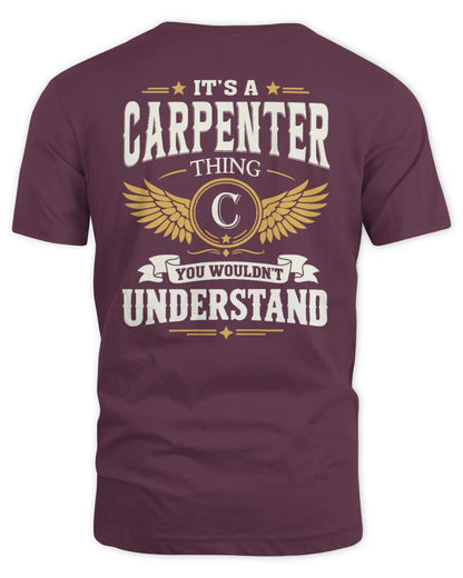 CARPENTER KT06-M008 It’s a [NAME] Thing – You Wouldn’t Understand | Personalized Vintage T-Shirt - Unisex Standard T-Shirt - Maroon