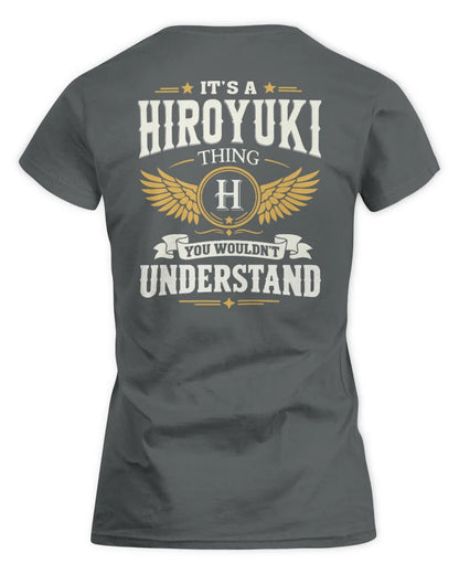 HIROYUKI KT06-M008 It’s a [NAME] Thing – You Wouldn’t Understand | Personalized Vintage T-Shirt - Women's Standard T-Shirt - Charcoal