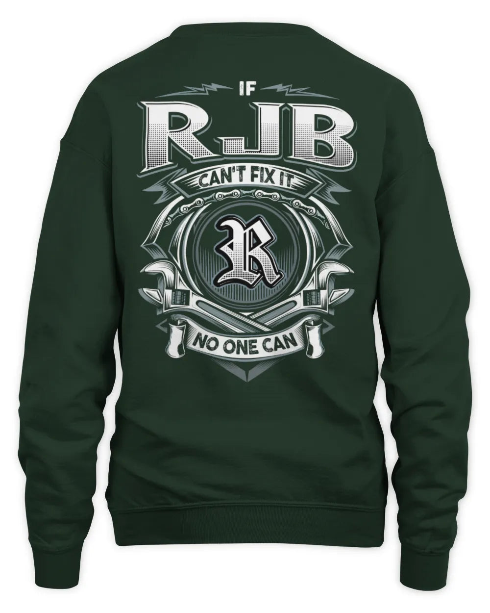 RJB AP81-K4-626 - Personalized Ahmed Quote Apparel “If Ahmed Can't Fix It, No One Can” - Unisex Sweatshirt - Forest Green