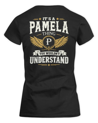 PAMELA KT06-M008 It’s a [NAME] Thing – You Wouldn’t Understand | Personalized Vintage T-Shirt - Women's Standard T-Shirt - Black