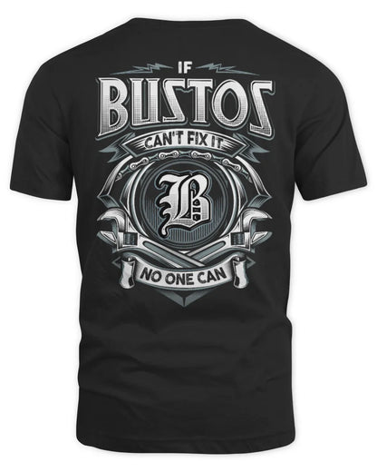 BUSTOS AP81-K4-626 - Personalized Ahmed Quote Apparel “If Ahmed Can't Fix It, No One Can” - Unisex Standard T-Shirt - Black