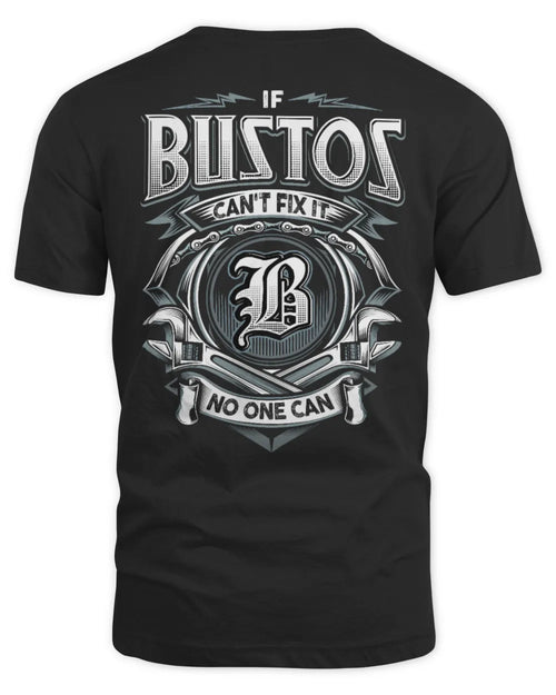 BUSTOS AP81-K4-626 - Personalized Ahmed Quote Apparel “If Ahmed Can't Fix It, No One Can” - Unisex Standard T-Shirt - Black
