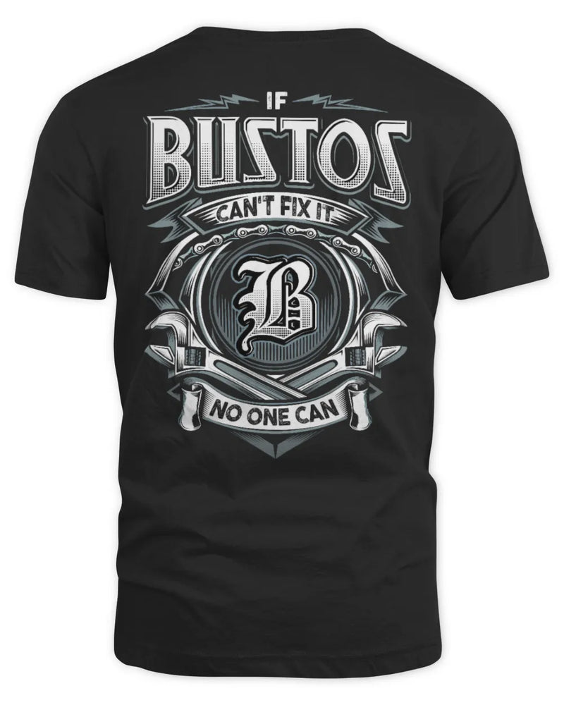 BUSTOS AP81-K4-626 - Personalized Ahmed Quote Apparel “If Ahmed Can't Fix It, No One Can” - Unisex Standard T-Shirt - Black