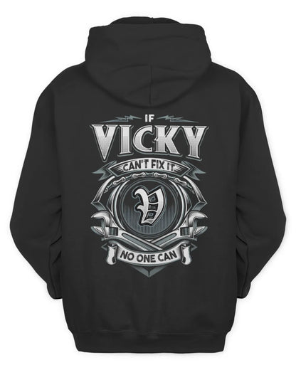 VICKY AP81-K4-626 - Personalized Ahmed Quote Apparel “If Ahmed Can't Fix It, No One Can” - Unisex Hoodie - Black