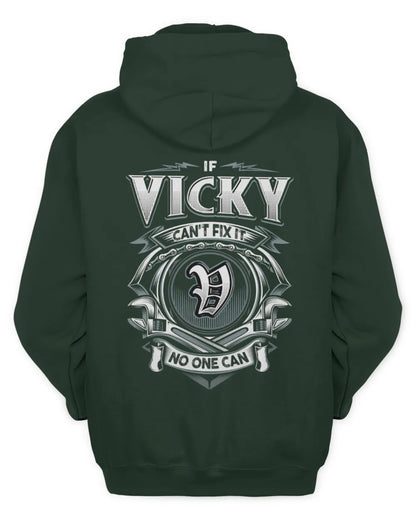 VICKY AP81-K4-626 - Personalized Ahmed Quote Apparel “If Ahmed Can't Fix It, No One Can” - Unisex Hoodie - Forest Green