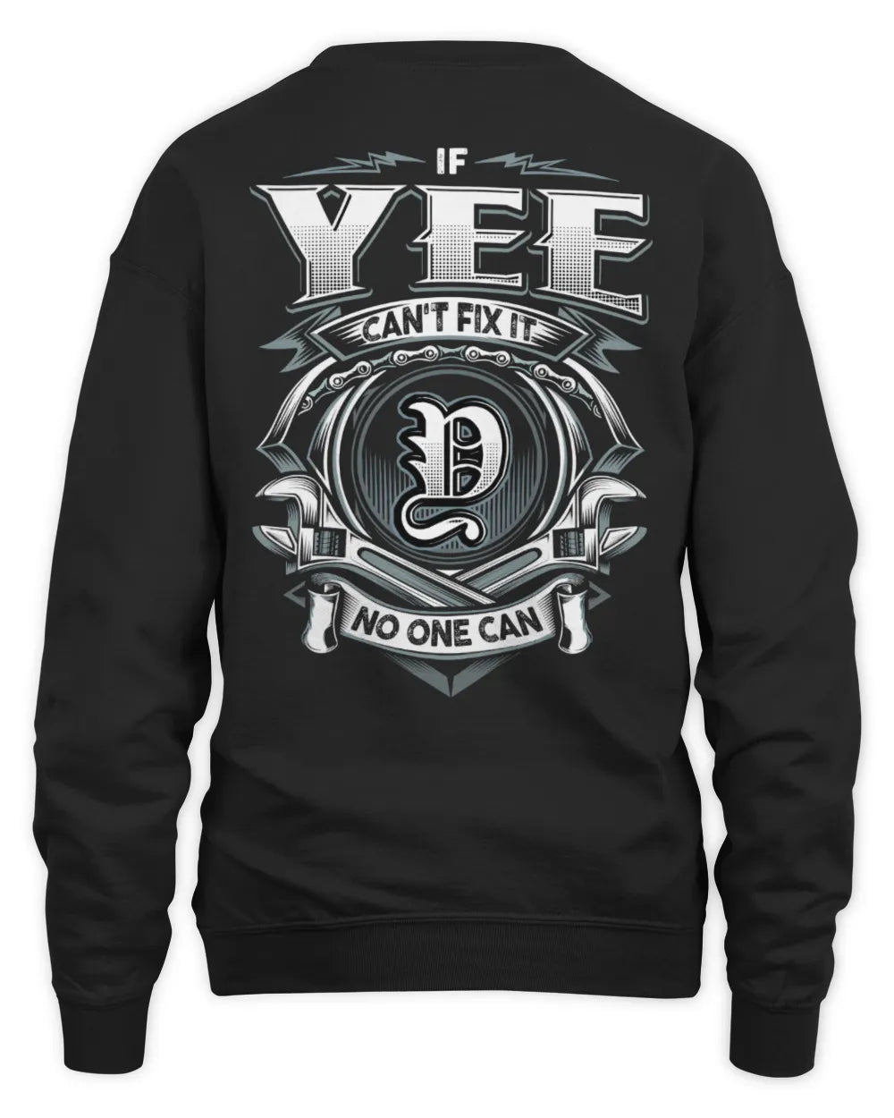 YEE AP81-K4-626 - Personalized Ahmed Quote Apparel “If Ahmed Can't Fix It, No One Can” - Unisex Sweatshirt - Black