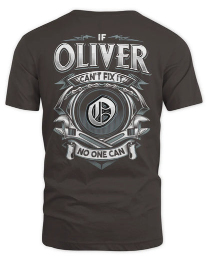 OLIVER AP81-K4-626 - Personalized Ahmed Quote Apparel “If Ahmed Can't Fix It, No One Can” - Unisex Standard T-Shirt - Dark Chocolate