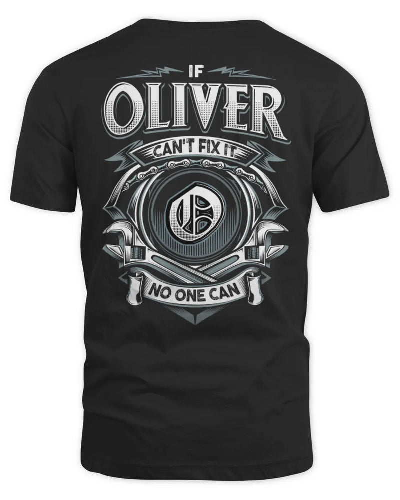 OLIVER AP81-K4-626 - Personalized Ahmed Quote Apparel “If Ahmed Can't Fix It, No One Can” - Unisex Standard T-Shirt - Black