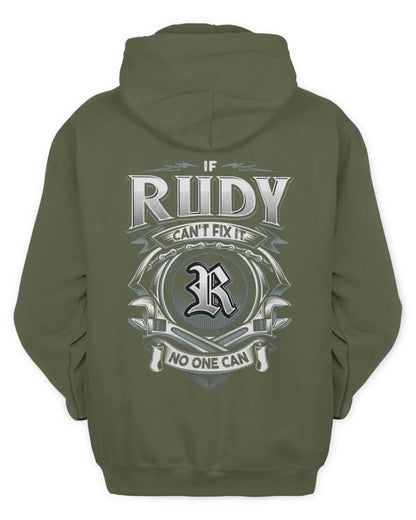 RUDY AP81-K4-626 - Personalized Ahmed Quote Apparel “If Ahmed Can't Fix It, No One Can” - Unisex Hoodie - Military Green