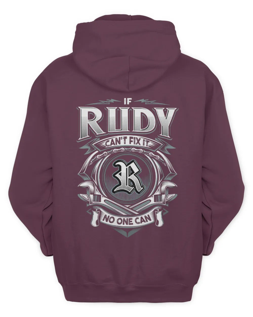 RUDY AP81-K4-626 - Personalized Ahmed Quote Apparel “If Ahmed Can't Fix It, No One Can” - Unisex Hoodie - Maroon