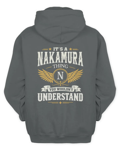NAKAMURA KT06-M008 It’s a [NAME] Thing – You Wouldn’t Understand | Personalized Vintage T-Shirt - Unisex Hoodie - Charcoal