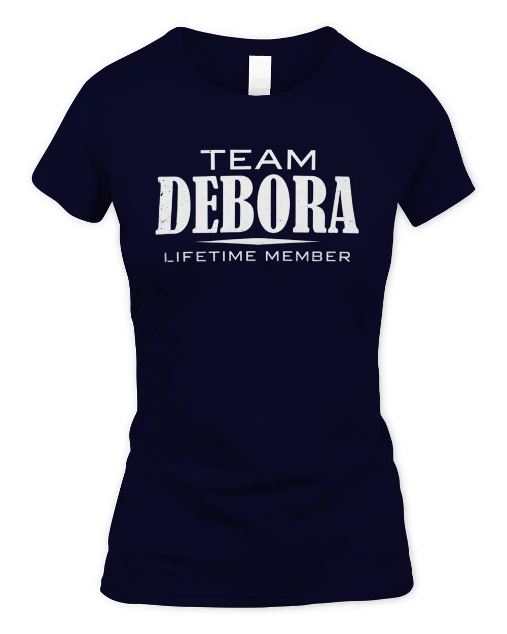 DEBORA BL62-K4-128 - Personalized “Team NAME Lifetime Member” - Women's Standard T-Shirt - Navy