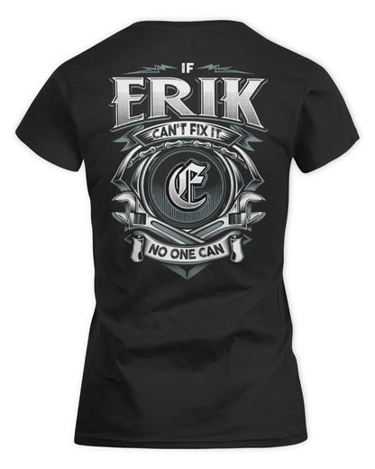 ERIK AP81-K4-626 - Personalized Ahmed Quote Apparel “If Ahmed Can't Fix It, No One Can” - Women's Standard T-Shirt - Black