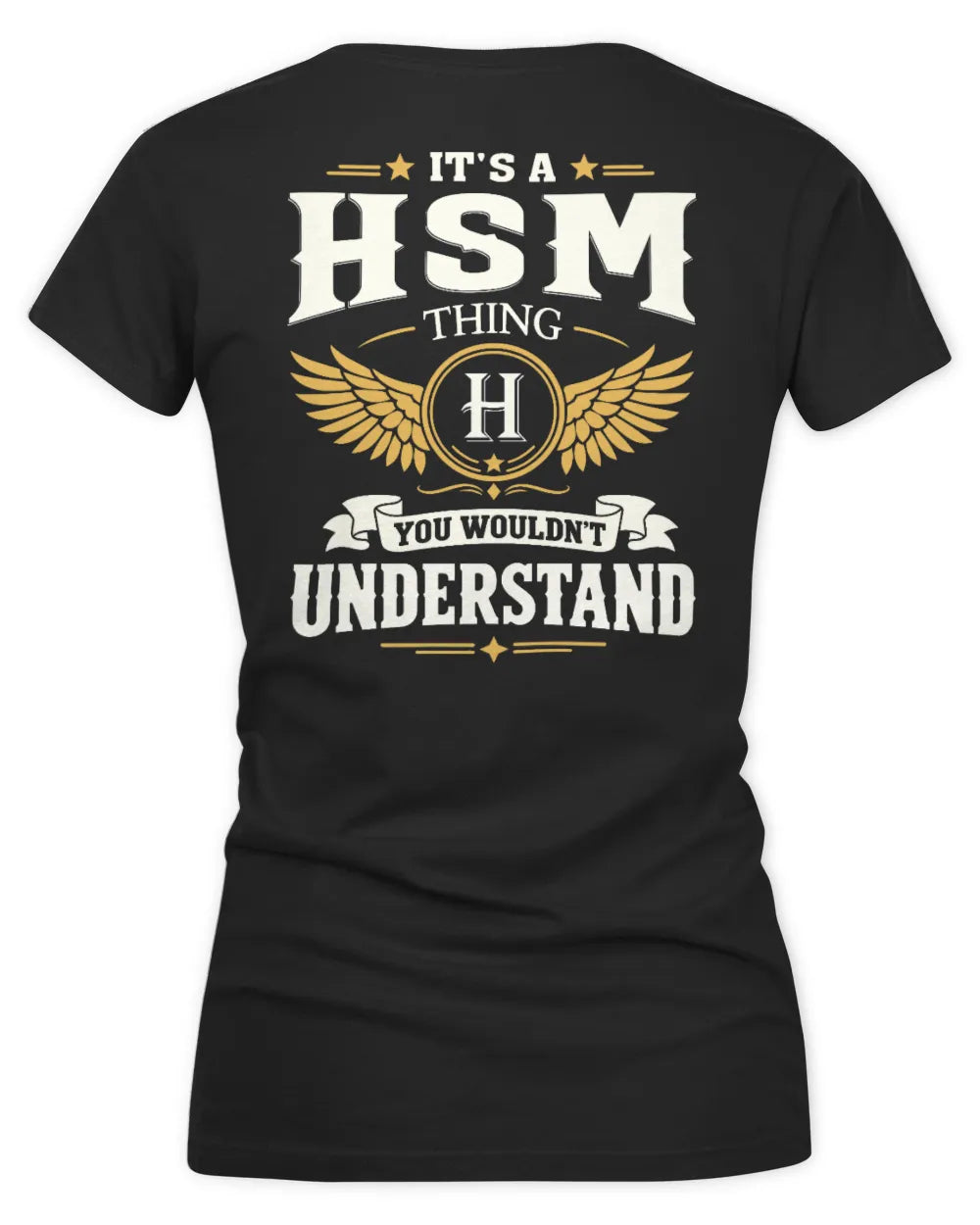HSM KT06-M008 It’s a [NAME] Thing – You Wouldn’t Understand | Personalized Vintage T-Shirt - Women's V-Neck T-Shirt - Black