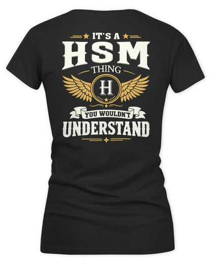 HSM KT06-M008 It’s a [NAME] Thing – You Wouldn’t Understand | Personalized Vintage T-Shirt - Women's V-Neck T-Shirt - Black